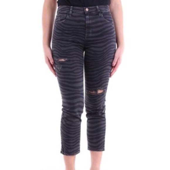 J Brand Black Dazzle Destruct Jeans Size 24 - Picture 1 of 13